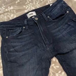 Dark jeans. Skinny. Tried once. Never used.